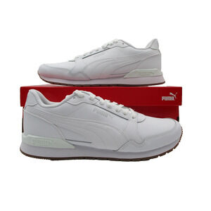 Puma ST Runner V3 L Shoes Mens Size 11 White Gum Sneakers SoftFoam+ 384855-05